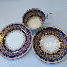 Listing 1 of 5 for 1937 Aynsley Bone China Cobalt /Gold Trio