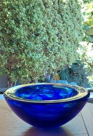 Listing 8 of 16 for STUNNING ATOLL BLOWN GLASS BOWL by ANNA EHRNER for KOSTA BODA, SWEDEN