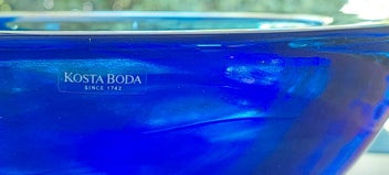Listing 11 of 16 for STUNNING ATOLL BLOWN GLASS BOWL by ANNA EHRNER for KOSTA BODA, SWEDEN