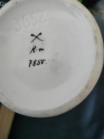 Listing 3 of 4 for Antique German Rauenstein Greiner vase pre 1893 Germany