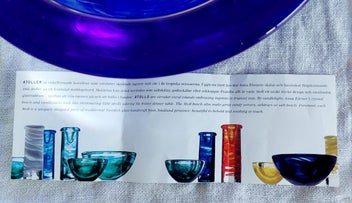 Listing 15 of 16 for STUNNING ATOLL BLOWN GLASS BOWL by ANNA EHRNER for KOSTA BODA, SWEDEN