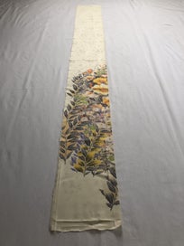 Listing 13 of 14 for Vintage Decorative Floral Japansese Silk Kimono Panel Fabric Piece