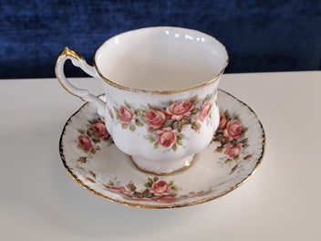 Listing 4 of 9 for Paragon Elizabeth Rose Cup and Saucer Set