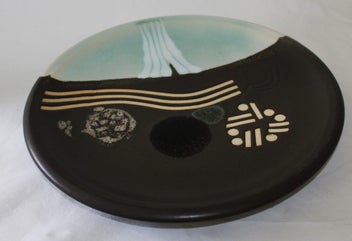 Listing 5 of 18 for +++ SUPERB "BRIAN GARTSIDE - WAIKATO RIVER THEME " POTTERY WALL CHARGER +++