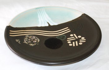 Listing 4 of 18 for +++ SUPERB "BRIAN GARTSIDE - WAIKATO RIVER THEME " POTTERY WALL CHARGER +++