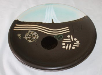 Listing 7 of 18 for +++ SUPERB "BRIAN GARTSIDE - WAIKATO RIVER THEME " POTTERY WALL CHARGER +++