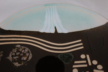 Listing 11 of 18 for +++ SUPERB "BRIAN GARTSIDE - WAIKATO RIVER THEME " POTTERY WALL CHARGER +++