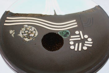 Listing 12 of 18 for +++ SUPERB "BRIAN GARTSIDE - WAIKATO RIVER THEME " POTTERY WALL CHARGER +++