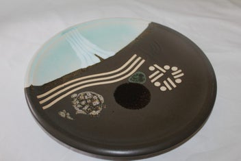Listing 13 of 18 for +++ SUPERB "BRIAN GARTSIDE - WAIKATO RIVER THEME " POTTERY WALL CHARGER +++