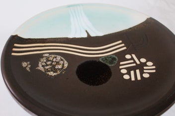 Listing 14 of 18 for +++ SUPERB "BRIAN GARTSIDE - WAIKATO RIVER THEME " POTTERY WALL CHARGER +++