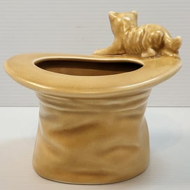 Listing 3 of 8 for Vintage Sylvac Top Hat with Cat and Dog