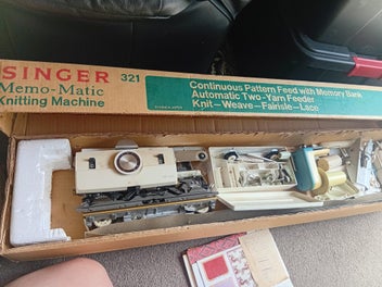 Listing 1 of 5 for Singer Memo-Matic 321 Knitting Machine – Complete Kit – Vintage