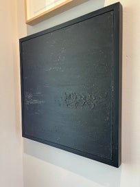 Listing 3 of 11 for Unknown Artist - Original Abstract Painting Artwork in box frame - Black