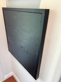 Listing 4 of 11 for Unknown Artist - Original Abstract Painting Artwork in box frame - Black