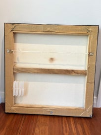 Listing 11 of 11 for Unknown Artist - Original Abstract Painting Artwork in box frame - Black