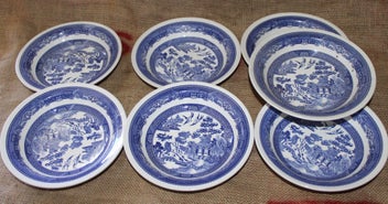 Listing 1 of 4 for 7x Blue Willow Desert Bowls (SRB60a)