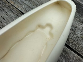 Listing 9 of 11 for Crown Lynn Shape 108 Trough Vase - Tiki Mark