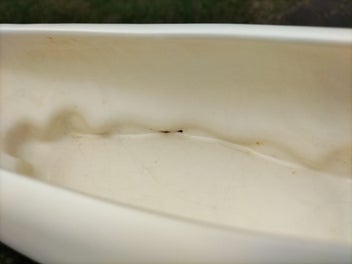 Listing 11 of 11 for Crown Lynn Shape 108 Trough Vase - Tiki Mark