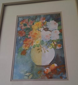 Listing 7 of 14 for <<< ORIGINAL SIGNED FLORAL PAINTING +++