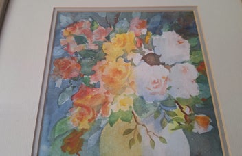 Listing 10 of 14 for <<< ORIGINAL SIGNED FLORAL PAINTING +++