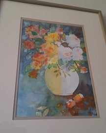 Listing 13 of 14 for <<< ORIGINAL SIGNED FLORAL PAINTING +++