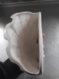 Listing 4 of 6 for Rare 539 Black Crown Lynn Shell Wall Vase