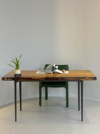 Listing 18 of 19 for Small Ancient Swamp Kauri Slab – 120 × 70/50 × 7 cm (Ready to Work)