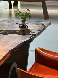 Listing 17 of 19 for Small Ancient Swamp Kauri Slab – 120 × 70/50 × 7 cm (Ready to Work)