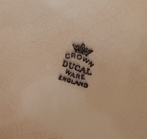 Listing 4 of 6 for Rare Large Crown Ducal Ware Fruitbowl