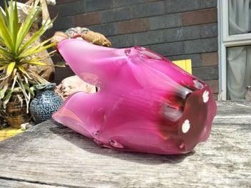 Listing 7 of 10 for Vintage Japanese Iwatsu Hineri Art Glass Vase - 1960s