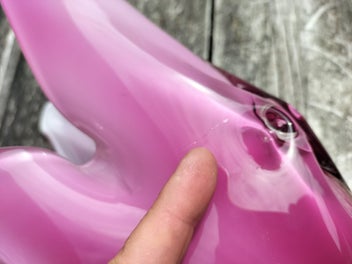 Listing 10 of 10 for Vintage Japanese Iwatsu Hineri Art Glass Vase - 1960s