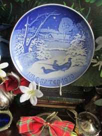 Listing 4 of 5 for Rare B&G Danish Blue Christmas Plate 1970 – Pheasants in Snow