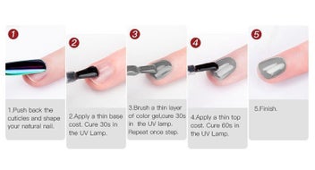 Listing 5 of 13 for 6pcs Gel Nail Polish Manicure Set UV Soak Off Nail Art Kit