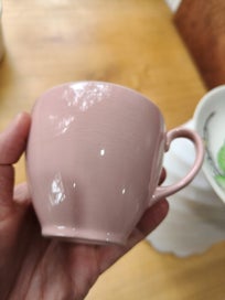 Listing 7 of 10 for Meakin 'portland rose' saucer with pink meakin cup