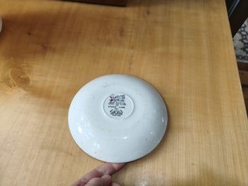 Listing 3 of 10 for Meakin 'portland rose' saucer with pink meakin cup