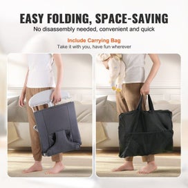 Listing 5 of 10 for Baby Bouncer Folding Bouncer Seat Chair for Babies with 2 Reclining Angles