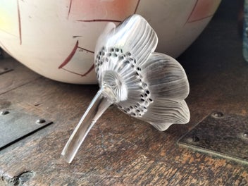 Listing 8 of 12 for Vintage Lalique Glass Anemone Flower Sculpture / Paperweight