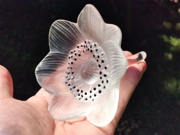 Listing 11 of 12 for Vintage Lalique Glass Anemone Flower Sculpture / Paperweight