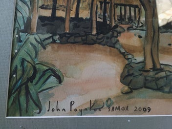 Listing 3 of 7 for John Poynton watercolour painting Samoa 2009