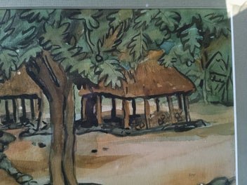 Listing 5 of 7 for John Poynton watercolour painting Samoa 2009