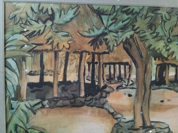 Listing 6 of 7 for John Poynton watercolour painting Samoa 2009