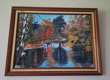 Listing 3 of 11 for <<< G.M. PETTIGREW " CHRISTCHURH GARDENS NEAR TEAROOM" PAINTNG >>>