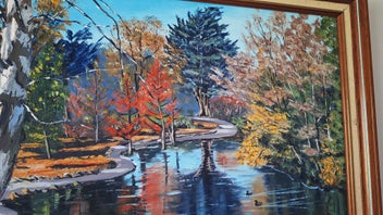 Listing 10 of 11 for <<< G.M. PETTIGREW " CHRISTCHURH GARDENS NEAR TEAROOM" PAINTNG >>>