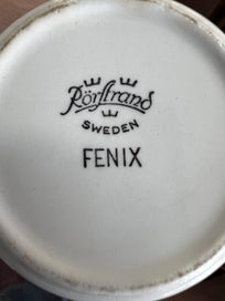 Listing 4 of 7 for Vintage Rörstrand Fenix Scandinavian MCM Coffee Set (8 Cups & 8 Saucers)