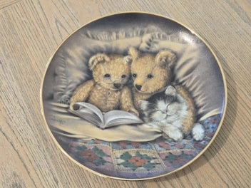 Listing 4 of 7 for Superb Sue Willis / Franklin Mint " Bedtime Story " Teddy Bear Collector Plate