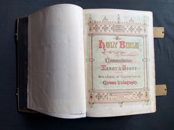 Listing 3 of 5 for APPROX 155 YEARS OLD - THE PRACTICAL AND DEVOTIONAL FAMILY BIBLE, Rev. McFarlane