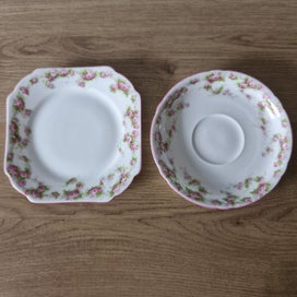 Listing 1 of 6 for Vintage Shelley Pink Roses Side Plate & Saucer