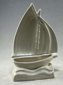 Listing 2 of 8 for Vintage Sylvac England Sailboat #1594 Planter Vase