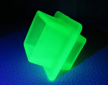 Listing 6 of 20 for Large heavy Art Deco green Uranium glass vase & frog