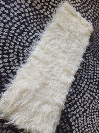 Listing 2 of 2 for Faux fur - teddy bear/ soft toy making material /Off white long shaggy pile